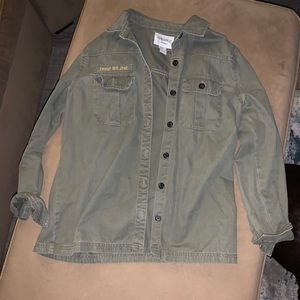 green jacket